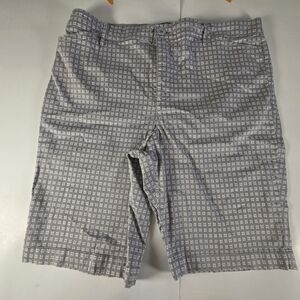 Gloria Vanderbilt Gray Patterned Women's Bermudas